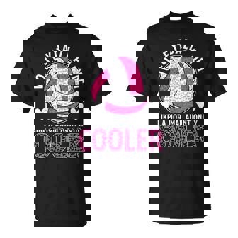 Cool Volleyball Aunt Of A Volleyball Player Auntie T-Shirt - Thegiftio UK