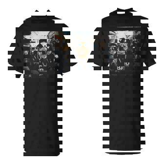 Coole Hip Hop Gangster Katzen Mit Sonnenbrille Katzenmotiv T-Shirt - Geschenkecke