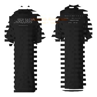 Coordenadas Ciudad Deenezuela Ciudad Guayana Camiseta unisex - Regaloses