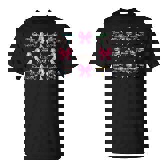 Coquette Bow Monster Truck Pink Ribbon Mom Girl T-Shirt | Mazezy
