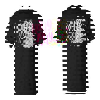 Coquette Christmas Colorful Holly And Jolly Christmas Tree T-Shirt - Monsterry