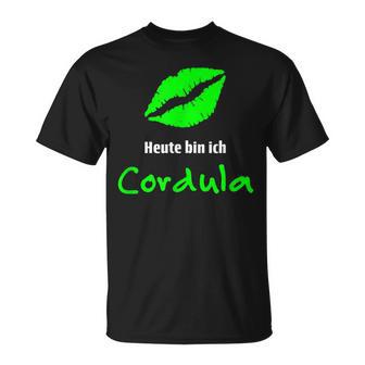 Cordula Green Fancy Dress Costume Carnival Oktoberfest Apres Ski Party T-Shirt - Geschenkecke