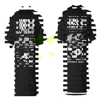 Cosas Que Hago En Mi Tiempo Libre Ranas Herpetología Niños Rana Camiseta unisex - Regaloses