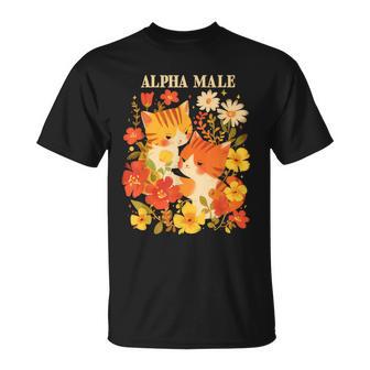 Cottagecore Coquette Oddly Specific Alpha Male Cats T-Shirt - Geschenkecke