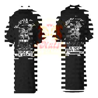 Couples Married 22-Year 22nd Wedding Anniversary T-Shirt - Monsterry