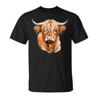 Cow Highland Cow Cow Costume Highland Cow T-Shirt - Geschenkecke