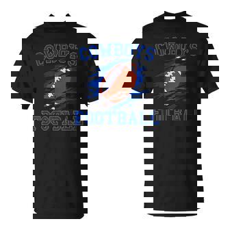 Cowboy Football Shirts For Men Cowboy Shirts For Men T-Shirt - Monsterry