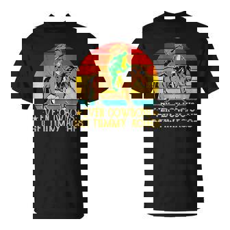 Cowboys Tummy Ache Survivor Even Cowboys Get Tummy Aches T-Shirt - Monsterry