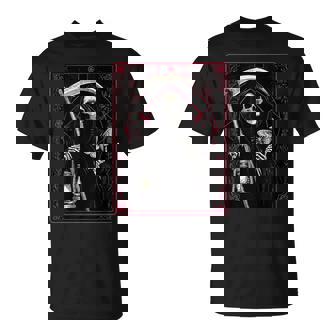 Craft Vintage Death The Grim Reaper Moth Tarot Card T-Shirt - Monsterry