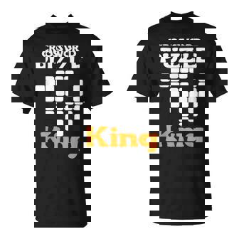 Crossword Puzzle King Design Puzzles Crossword T-Shirt - Monsterry