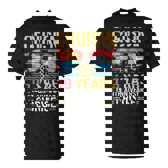 Cruisin Through 19 Years 19Th Wedding Anniversary Couples T-Shirt | Mazezy
