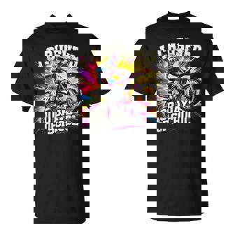 I Crushed 100 Days Of School Dirt Bike For Boys 100Th Day T-Shirt | Mazezy