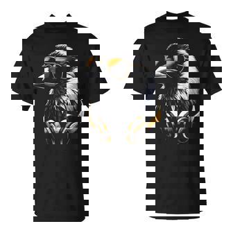 Cuervo Con Gafas De Sol Y Auriculares Dj Camiseta unisex - Regaloses