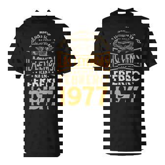 Cumpleaños Hombre Regalos Las Leyendas Febrero 1977 Camiseta unisex - Regaloses