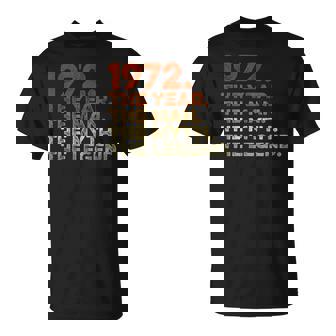 Cumpleaños Regalo Cosechaintage 1972 Year Man Myth Legend Camiseta unisex - Regaloses