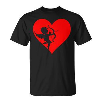 Cupid With Bow And Arrow Fun Love Heart T-Shirt - Geschenkecke