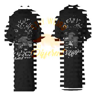 Cute & Stay Weird Stay Different Platypus Pun T-Shirt - Cadeauxyz