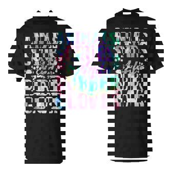 Cute Animals Scrubs And Rubber Gloves Tie Dye Vet Tech Life T-Shirt - Monsterry