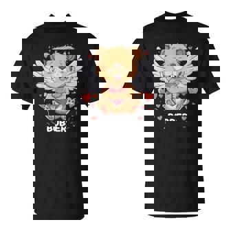 Cute Bober BóBr Kurwa Internet Meme Valentine's Day Beaver T-Shirt - Monsterry