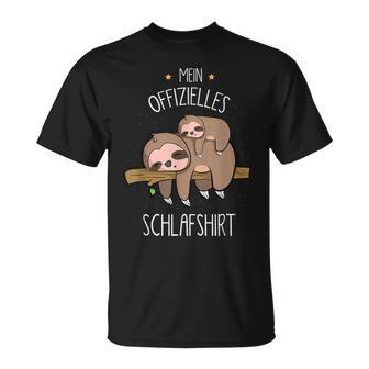 Cute Children's Animal Sleep With Sloth And Baby Sloth T-Shirt - Geschenkecke