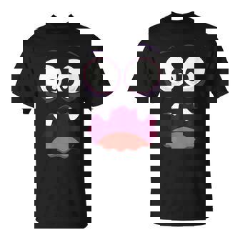 Cute Face Monster Head Ghost Cartoon Halloween Idea T-Shirt - Monsterry