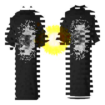 Cute Hippie I Got An Easy Peaceful Feeling Sunflower Peace T-Shirt - Monsterry