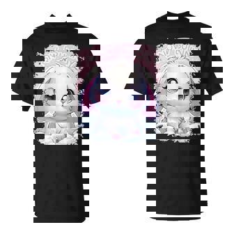 Cute Snow Rabbit Snow Bunny T-Shirt - Monsterry