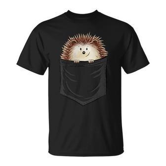 Casual Cute Spiky Hedgehog In Your Pocket T-Shirt - Geschenkecke