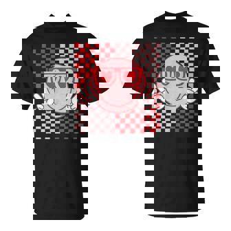 Cute Valentines Vibes Groovy Valentine Day Kid T-Shirt - Thegiftio