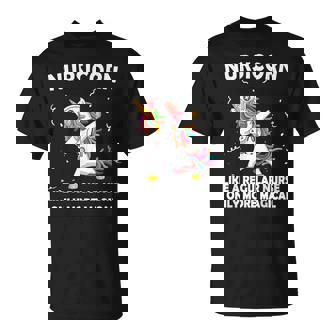 Dabbing La Licorne Comme Une Infirmière Normale T-Shirt - Cadeauxyz