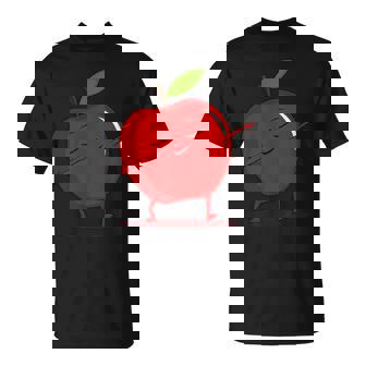 Dabbing Red Apple Dab Dancing Fruit T-Shirt - Geschenkecke