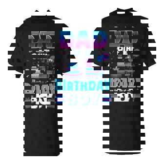 Dad Birthday Boy Llama Pinata Party Matching Family T-Shirt - Monsterry