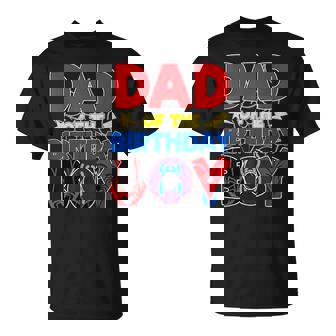 Dad Of The Birthday Boy Matching Spider Family Birthday T-Shirt | Seseable UK