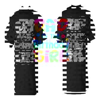 Dad And Mom Of The Birthday Girl Family Party Decorations T-Shirt - Thegiftio UK