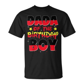 Dad And Mom Dada Of The Birthday Boy Family Party Decoration T-Shirt - Thegiftio