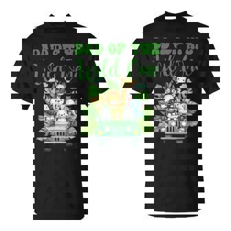 Dad Of The Wild One Safari Zoo Birthday Family Kids Boys T-Shirt - Monsterry