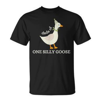 Dada Of One Silly Goose Papa Goose Fathers Day T-Shirt - Monsterry