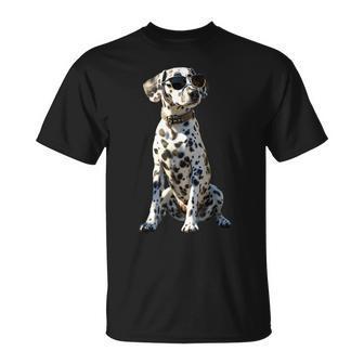 Dalmatian With Sunglasses Dogs I Love Dalmatian T-Shirt - Geschenkecke