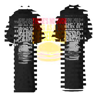 Damen Kein Schlechtes Cheeseburger Lustiges Junk Food Mit-Ausschnitt T-Shirt - Seseable