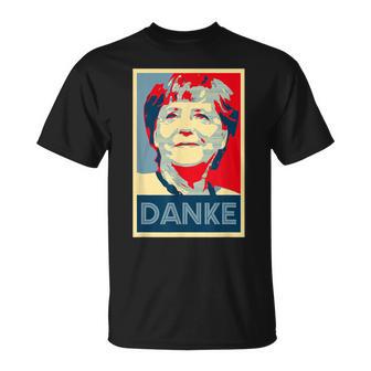 Danke Bundeskanzler Angela Merkel T-Shirt - Geschenkecke