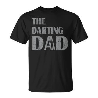 The Darting Dad Dartsport Darter Sprüche Dartboard T-Shirt - Geschenkecke