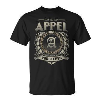 Das Ist Ein Appel Ding Appel Name T-Shirt - Geschenkecke