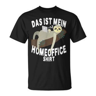 Das Ist Mein Homeoffice Sloth Home Office T-Shirt - Geschenkecke