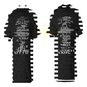 Dear Person Behind Me Tap My Shoulder If You Need Prayer T-Shirt - Monsterry