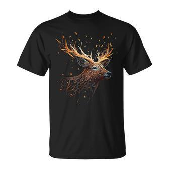 Deer Animal Motif Elk Forest Animal Print Deer T-Shirt - Geschenkecke