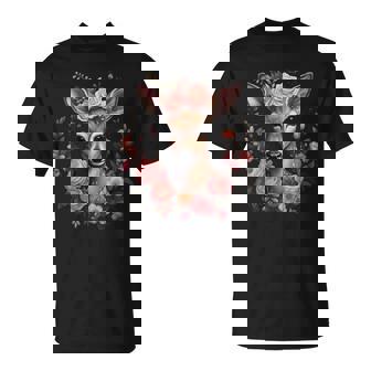 Deer Women's Costume Dirndl Costume With-Neck T-Shirt - Seseable