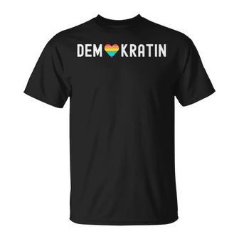 Demokratie Demonstration Menschenrechte Für Demokratin T-Shirt - Geschenkecke