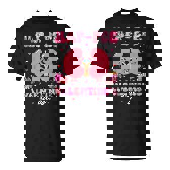 Dialysis Nurse Hap-Pee Valentine's Day Kidney Urology Nurse T-Shirt | Mazezy