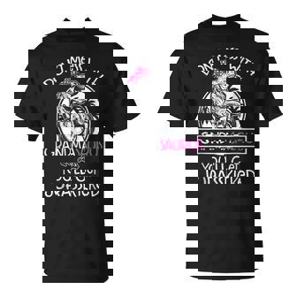 Dinosaur Don't Mess Grandmasaurus Women's Dinosaur Theme Black Small T-Shirt - Seseable