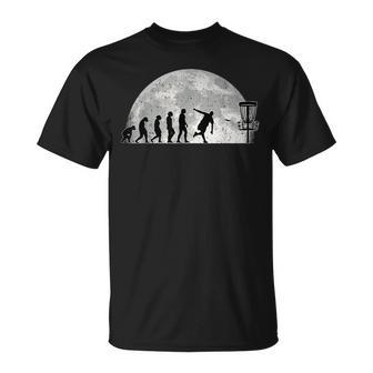 Discgolf Evolution Moon Throwing Disc Golf Disc T-Shirt - Geschenkecke